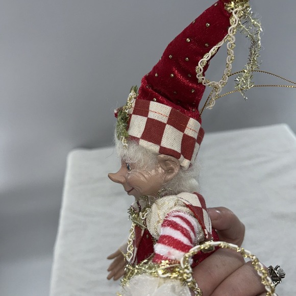Mark Roberts Limited Edition Santa Elf Fairy Jester 13" Poseable Pixie Doll - Picture 7 of 8